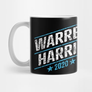 Elizabeth Warren and Kamala Harris on the one ticket? Dare to dream. Presidential race 2020 Distressed text Mug